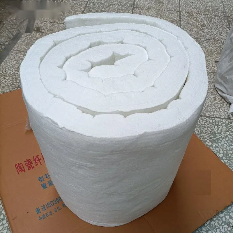 50mm Thickness Aluminum Silicate Blanket Ceramic Fiber Cotton High Temperature 1500℃ Resistant Kiln Thermal Insulation Material