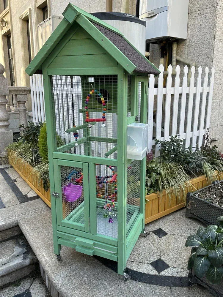 

Hot Sales Outdoor Parrot Bird Painted Eyebrow Octopus Xuanfeng Bird Cage