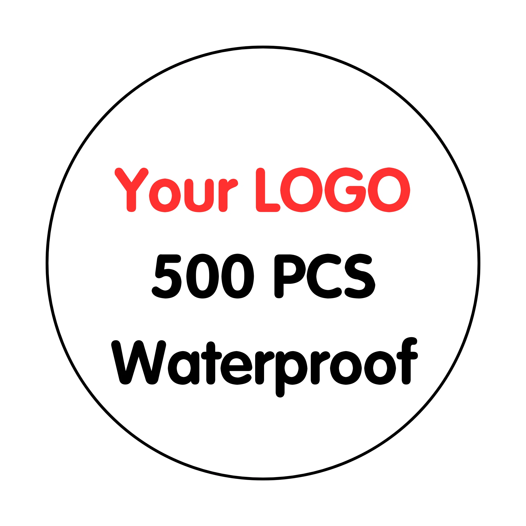 Aangepaste stickers Waterdichte gepersonaliseerde stickers Ronde aangepaste logo-labels voor bruiloft verjaardagsfeestje, bedrijfslogo geschenkverpakkingen