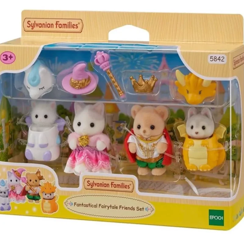 Anime Sylvanian Families Fantasy Fairy Tale Friends Set Doll Figure Kawaii Decorazione Modello Ornamento Regalo di compleanno Giocattolo