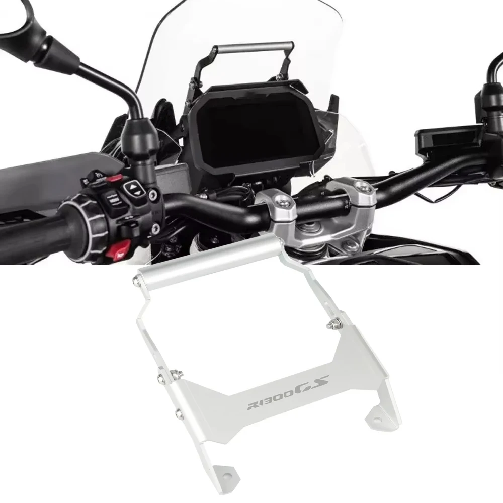 

For BMW R1300GS R 1300GS R1300gs ADV 2023 2024 Motorcycle Mobile Phone GPS holder stand Navigation Bracket windscreen windshield