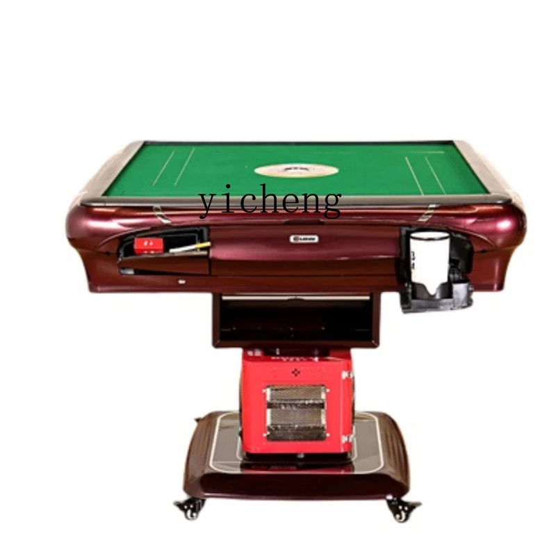 Xl Folding Mahjong Machine Automatic Household Four-Mouth Machine Mute Roller Coaster Mahjong Table