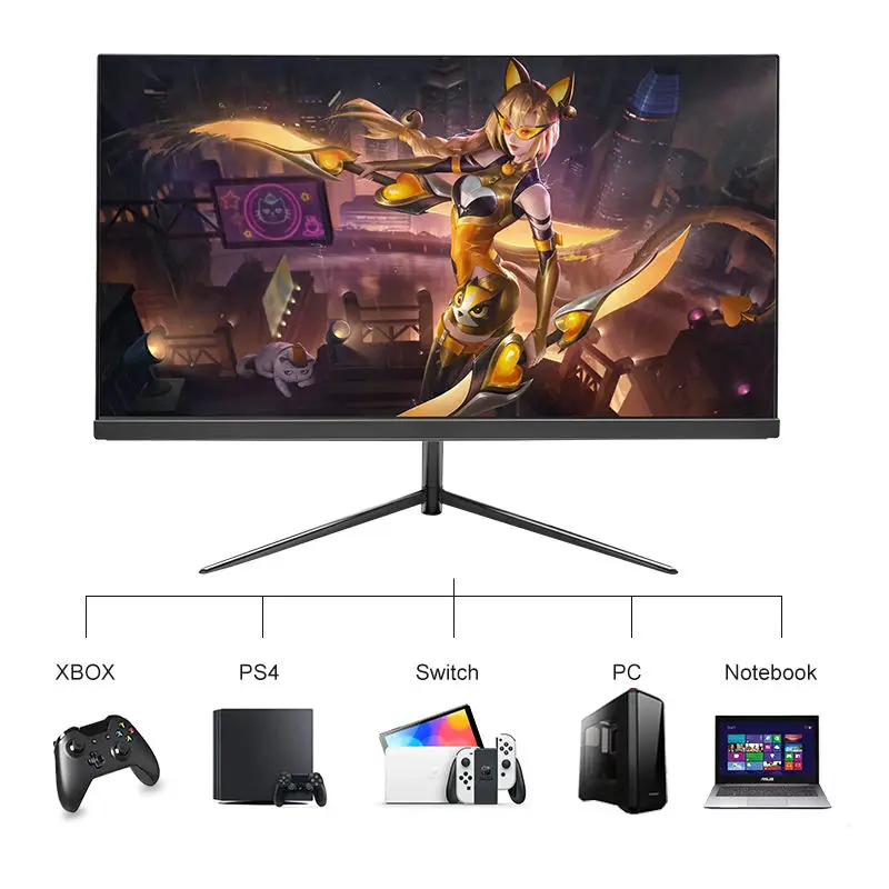 23.8 inch Desktop Computer lcd touch screen led display screen gaming monitors studio speaker advertising laptop extender