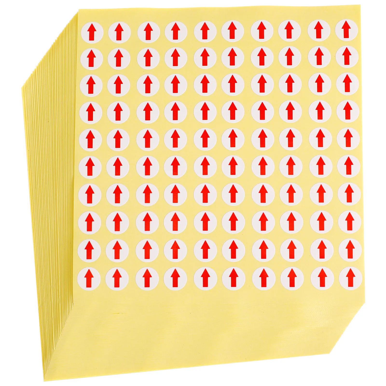 

6400Pcs Red Arrow Labels 10Mm Removable Sticky Circle Dot Labels for Defect Identification Sorting Fast Inspection in Factory