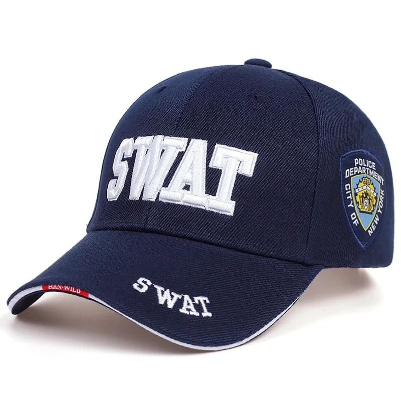 Sport Fashion SWAT Letter Embroidery Snapback Cap Unisex Spring and Autumn Outdoor Adjustable Casual Hats Baseball Caps