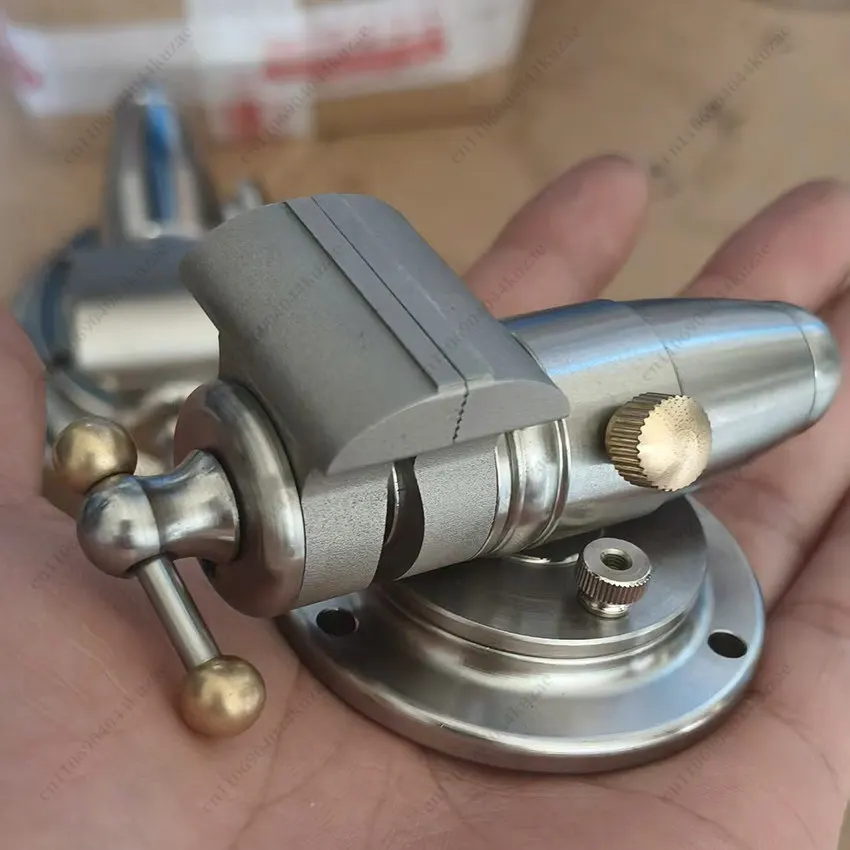 1.2 Inch Mini 304 Stainless Steel Bench Vise, Desktop Clamp Fixture for Handicraft and Watch Repair Work