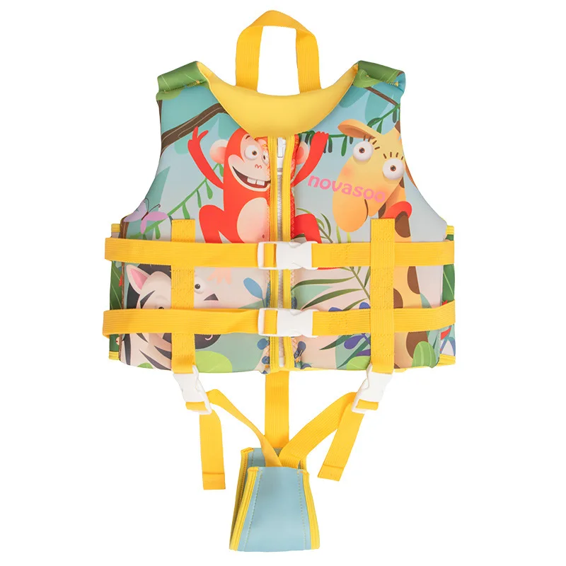 Toddler Non-Inflatable Swim Float Vest Large Buoyancy Cute Baby Safety Life Jacket Kids Swimming Training Safety Vest For Pool B