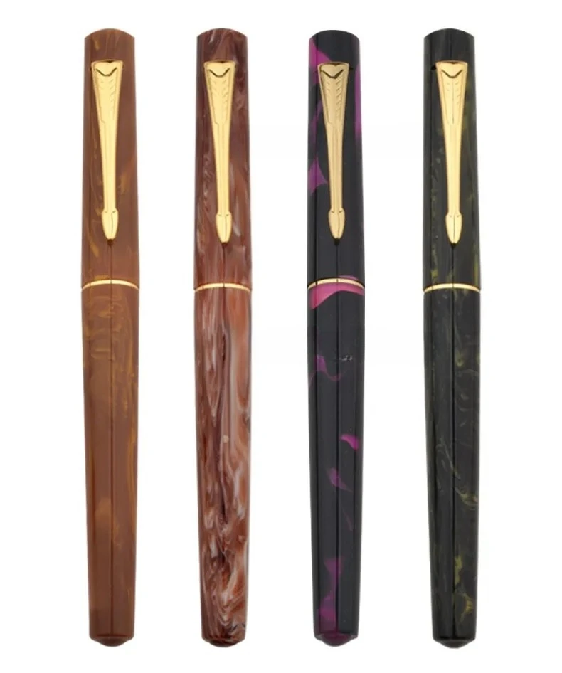 

Wingsung A-9658 акриловая сверхтолстая шлифовальная полированная толстая перьевая ручка ручной работы с наконечником 1,0 мм, длинный нож, ручка для делового письма