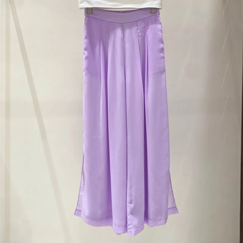 Johnature 새로운 중국어 와이드 레그 하카마 바지 여성 여름 국가 얇은 하이 웨이스트 드레이프 편안한 캐주얼 크로프트 바지