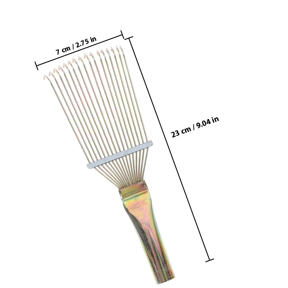 فرشاة تهذيب الحصان المعدنية المتينة لإزالة شعر الماشية، مقبض ناعم، مشط العناية بالماشية، الأغنام الماشية #3