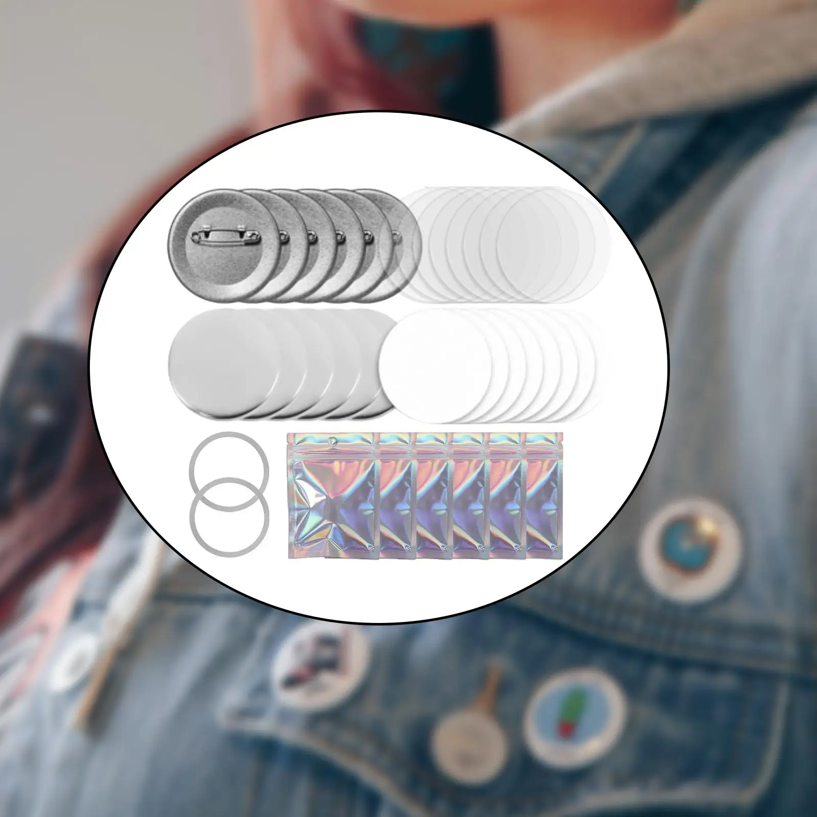 

Набор для изготовления значков: 902 заготовки для кнопок, материалы для творчества, пустые бумажные основы для значков, круглые заготовки для значков своими руками, для подарков на день рождения