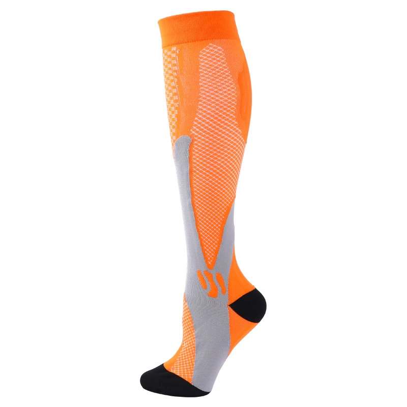 1/3 Paar Kompressionssocken Sportsocken Medizinische Pflegestrümpfe Verhindern Krampfadern Socken Schwangerschaft Stillen Sportlich Fußball – Detail 19