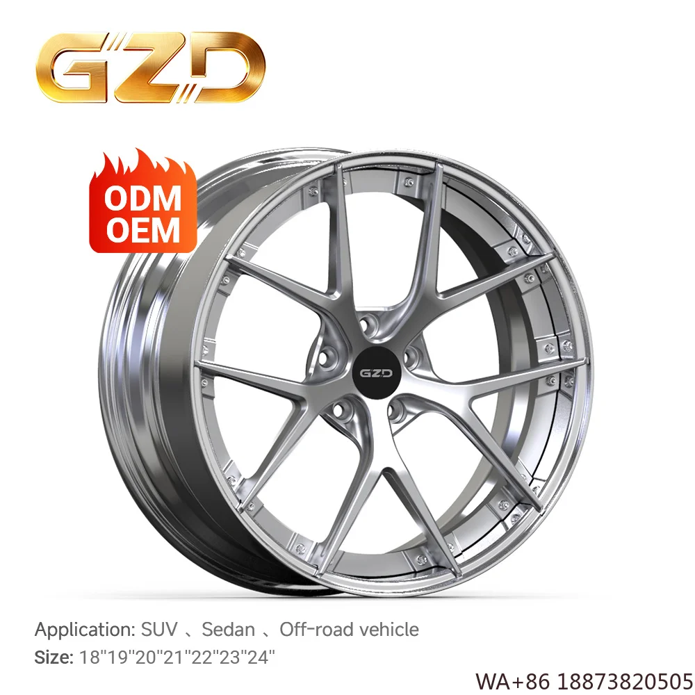 

GZD Hot Selling off Road Rims Pickup & Suv Wheels High Quality Two Piece Wheels 18 Inch 5x114.3
