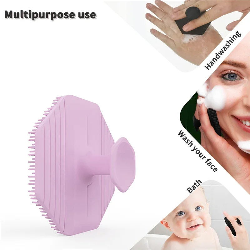 2 ชิ้นซิลิโคน Face Scrubber, ซิลิโคนนุ่มแปรงทําความสะอาดผิวหน้าทําความสะอาดรูขุมขนนวดหน้าแปรงทําความสะอาด