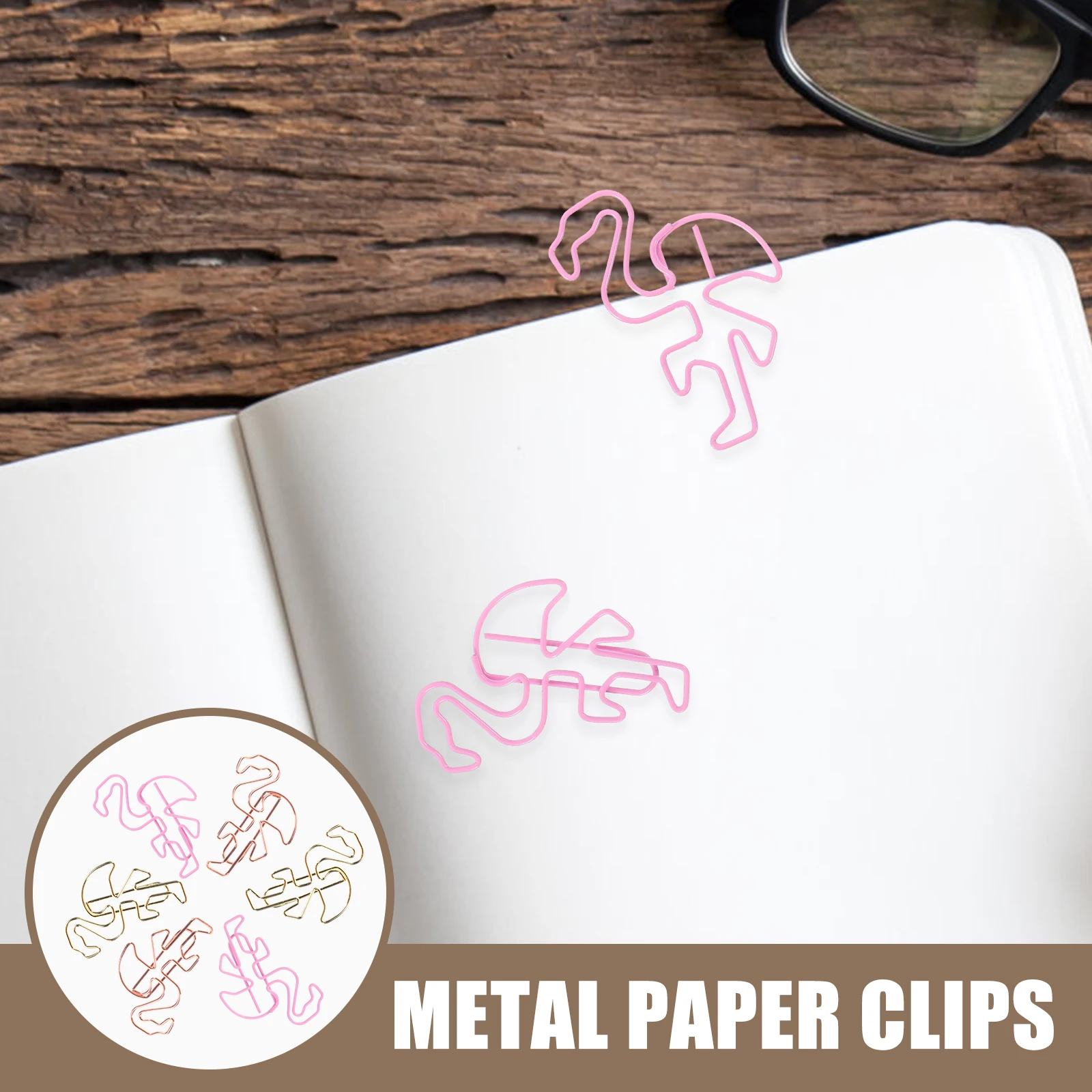 

15pcs Paper Creative Shaped Metal Document Delicate Small Office Supplies Decorative File Clips Cute Memo Clips Unique