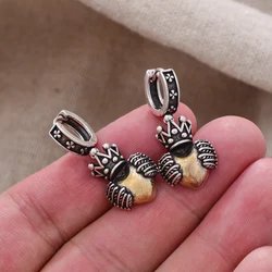 New Arrival Romantic Love Heart Crown Wing 925 Silver Needle Female Tassels Stud Earrings Jewelry For Women Gifts Anti Allergy