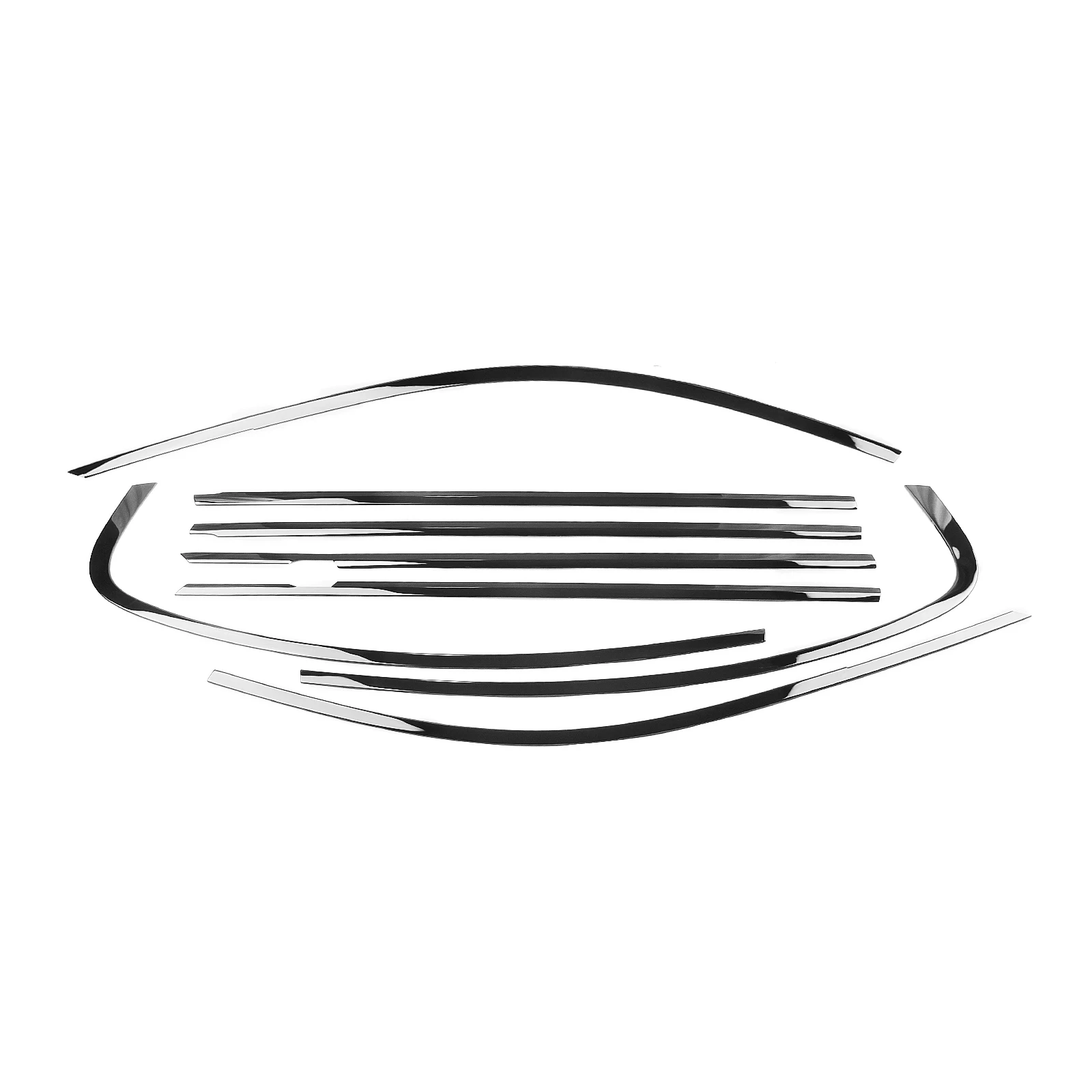 

Car Window Decoration Strip Trim Sticker For BMW 5 Series G30 2018-2023 Short Axis