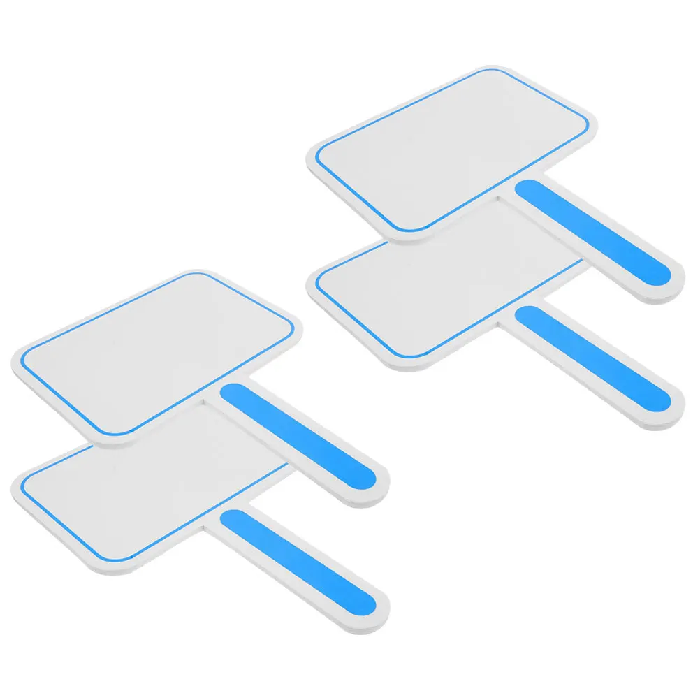 4Pcs Whiteboard Paddles Strong Material Smooth Finish Comfortable Touch Easy Wipe for Coaching Training Drills Dry