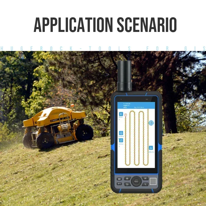 HUGEROCK G60F Satellitennavigationssystem GNSS-Antenne RTK PDA's Robuster Touchscreen in Industriequalität Android