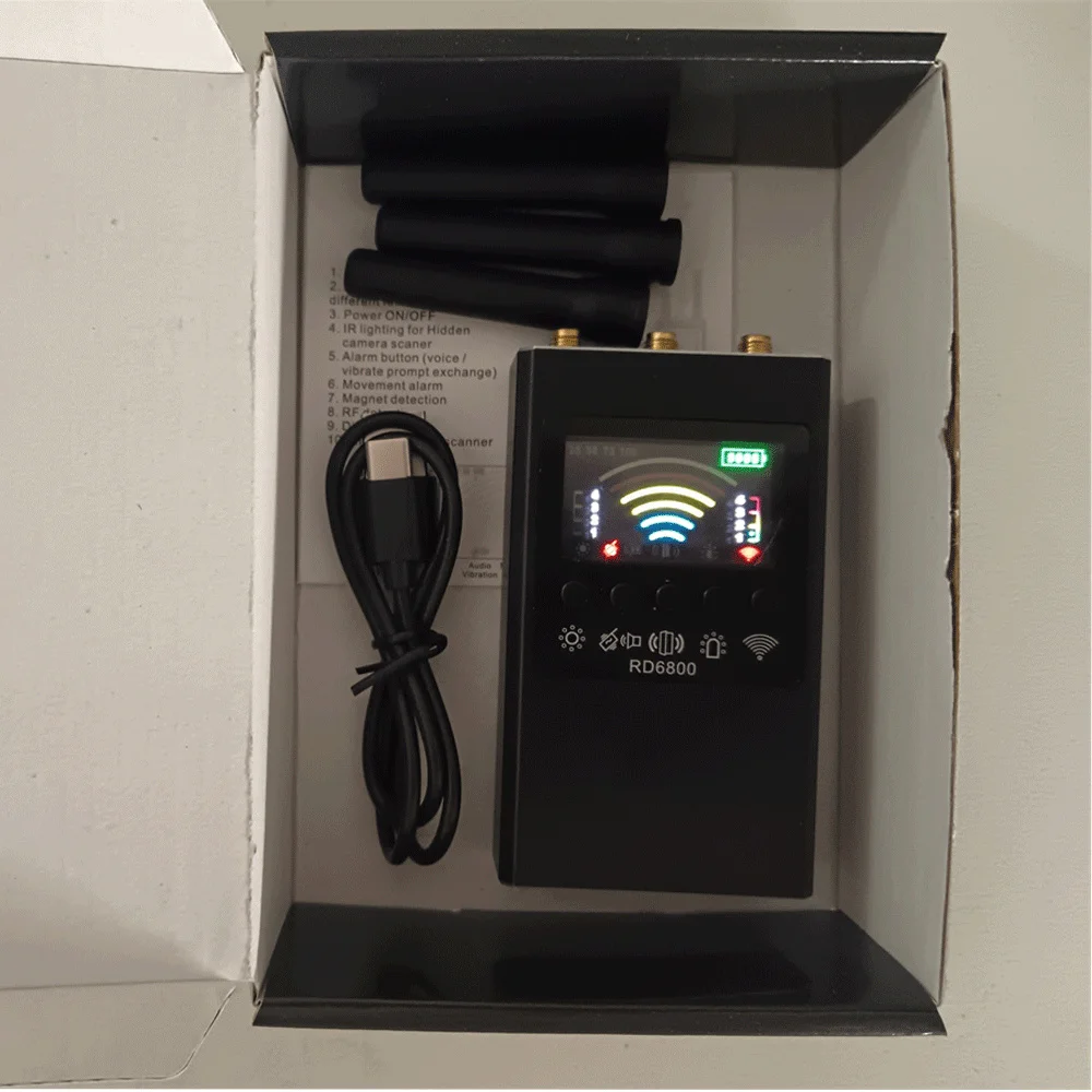 

Newest Anti Spy Hidden Camera Detector RF Signal Wireless Camera Lens Bug GPS Tracker Magnetic GSM Device Scan Finder DR6800