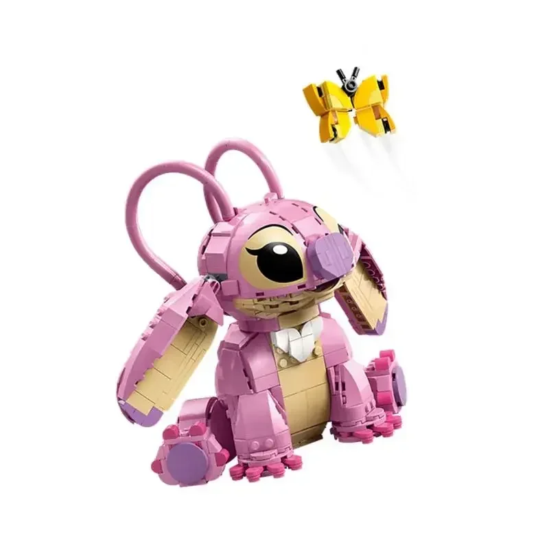 

2025Party Gift Giving NEW 784pcs Angel Buildable Stitch Building Blocks Cartoon Cute Puzzle Toys Mobility Holiday Gift Toy