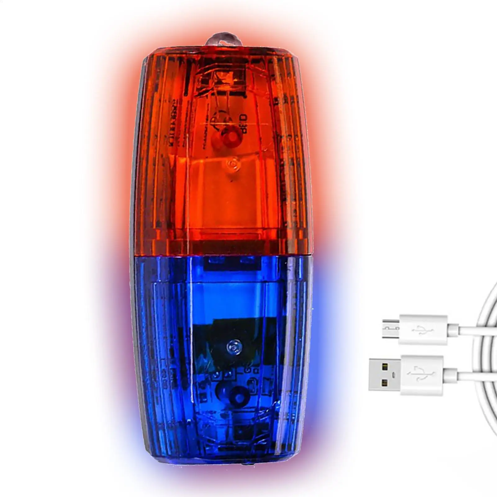 PoliceShoulder Clip Light Red Blue Led Shoulder Warning Light USB Charging Waterproof Shoulder Warning Light Signal Strobe Lamp