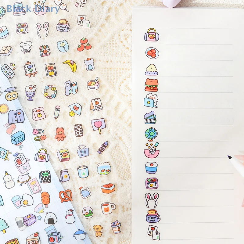 Autocollants décoratifs Vintage amusants pour Scrapbooking, étiquette Scrapbooking Kawaii pour journal intime, autocollants transparents et imperméables pour animaux de compagnie, cadeaux, 2 ensembles