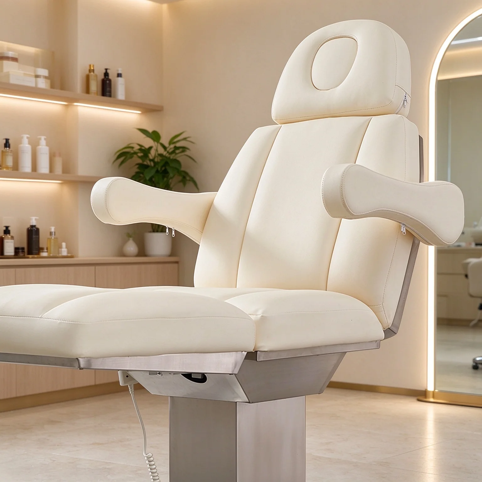 Multifunctional Electric Beauty Lash Bed, Adjustable Lifting Pedicure & Facial Chair for Tattoo, Injection, Dental Treatment