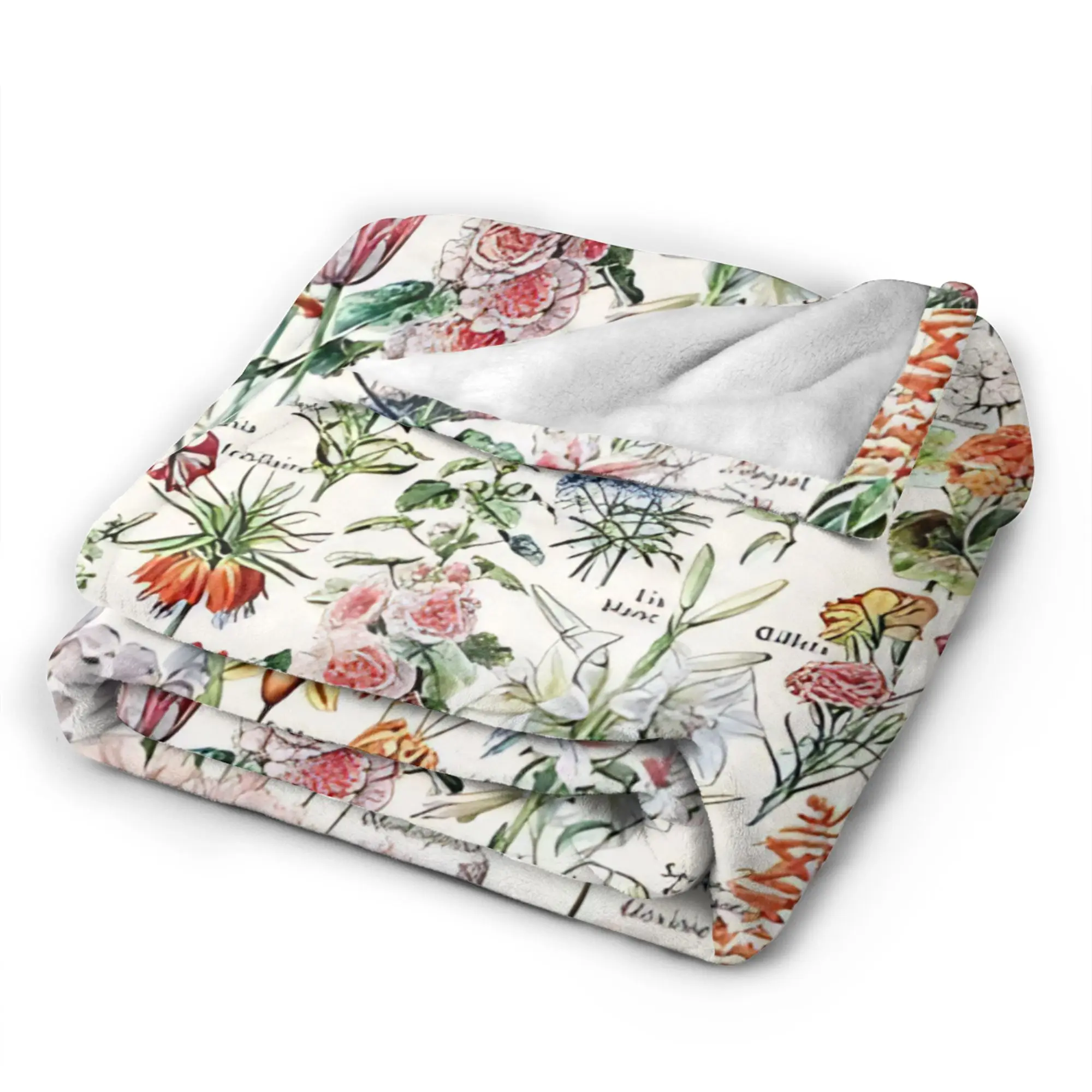 Flower Market  Soft Blankets  Girls Boys Plush Throw Blanket Comfortable Couch Bed Flannel Bedspread Sofa Bed Cover