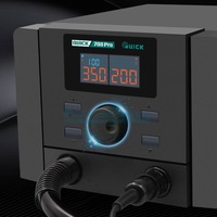 Soldering Stations QUICK 708 Pro 2in1 Rework Station Hot Air Gun electric soldering iron Bga SMD desoldering station