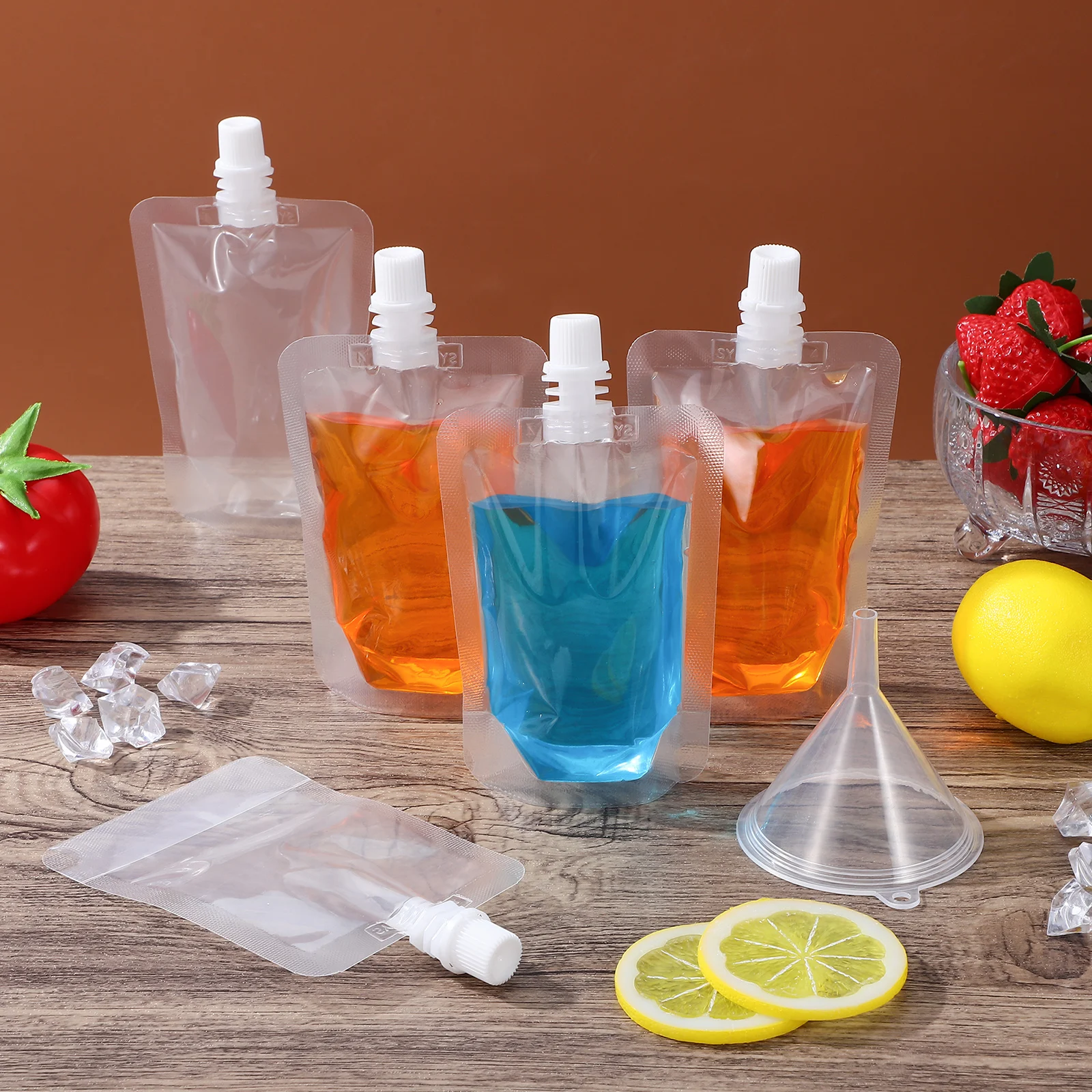 

Nozzle Sealed Packaging Bag Alcohol Hidden Container Drinks Pouches for Liquor Hiding Bags Smuggling The Pet Booze Travel