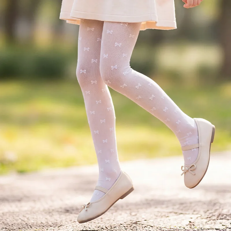

Ballet Tights Sheer Pantyhose Summer Breathable Anti-Scratch Sweet Heart Print Anti Mosquito Tights Ballet Leggings Daily Wear