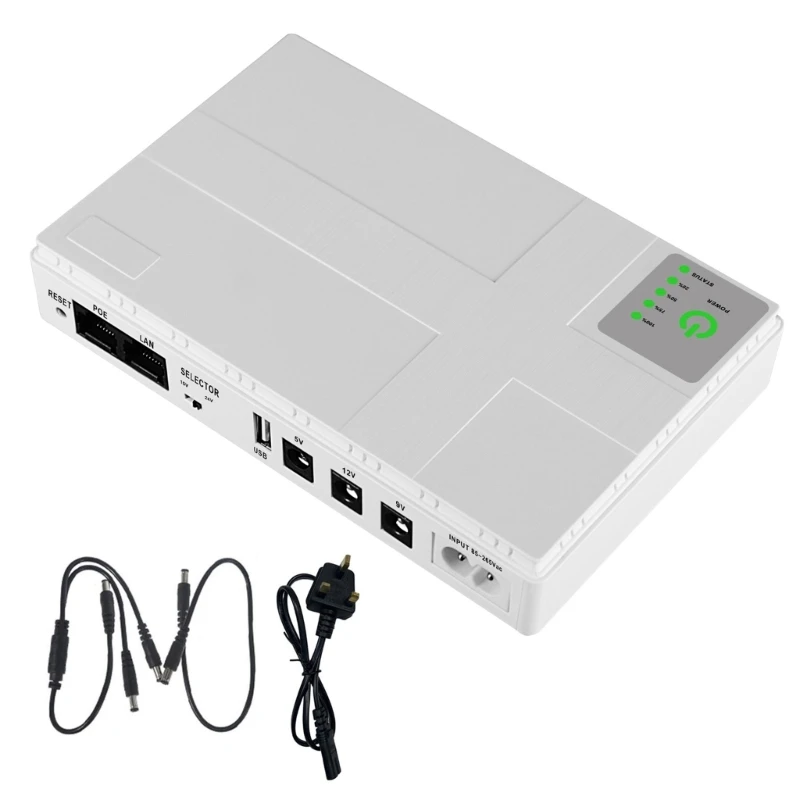 Mini UPS Battery Backup Uninterruptible Power Supply for WiFi Router Webcam Attendance Machine 5V 9V 12V POE LAN