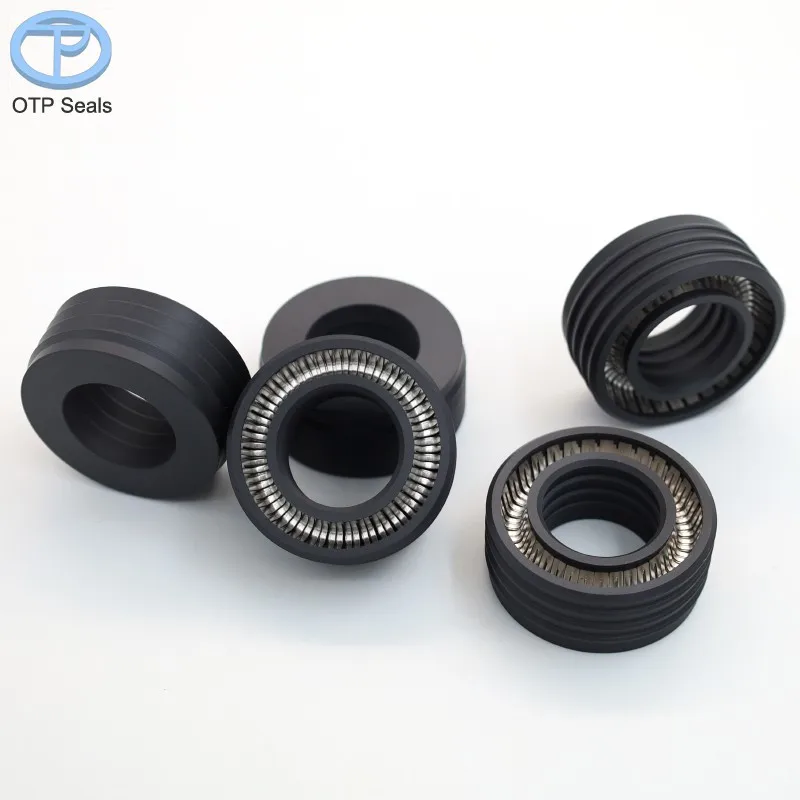 

Spring Seal Ring for Shaft PTFE Seals Polytetrafluoroethylene Four lip seal Three layer V-Spring Non-Standard Shaped customized