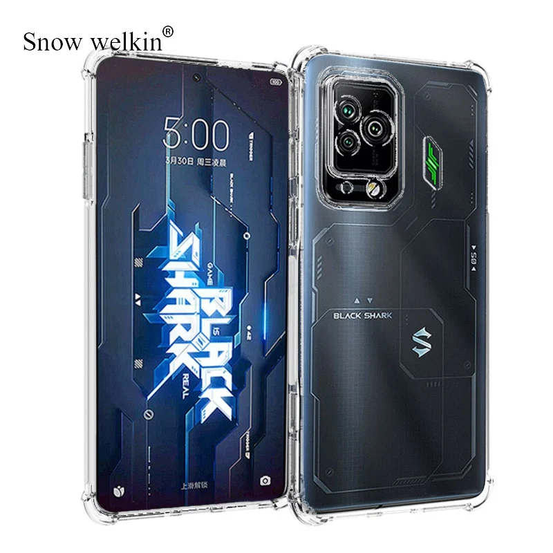 Airbags Buffer Protection Case For Xiaomi Black Shark BlackShark 5 Pro 3 3S 2 4 4S Pro Helo 1 RS Soft TPU Shockproof Back Cover