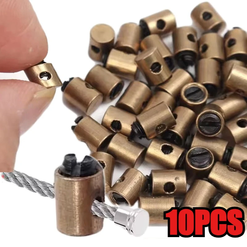 5/10PCS Motorcycle Throttle Cable Core Brake Bolt Pin Gold Color Beach Bike Throttle Cable Brake Stop Bolt Pin Motorcycle Parts
