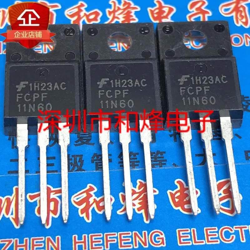 5PCS-10PCS FCPF11N60  TO-220F 650V 11A     ORIGINAL ON STOCK