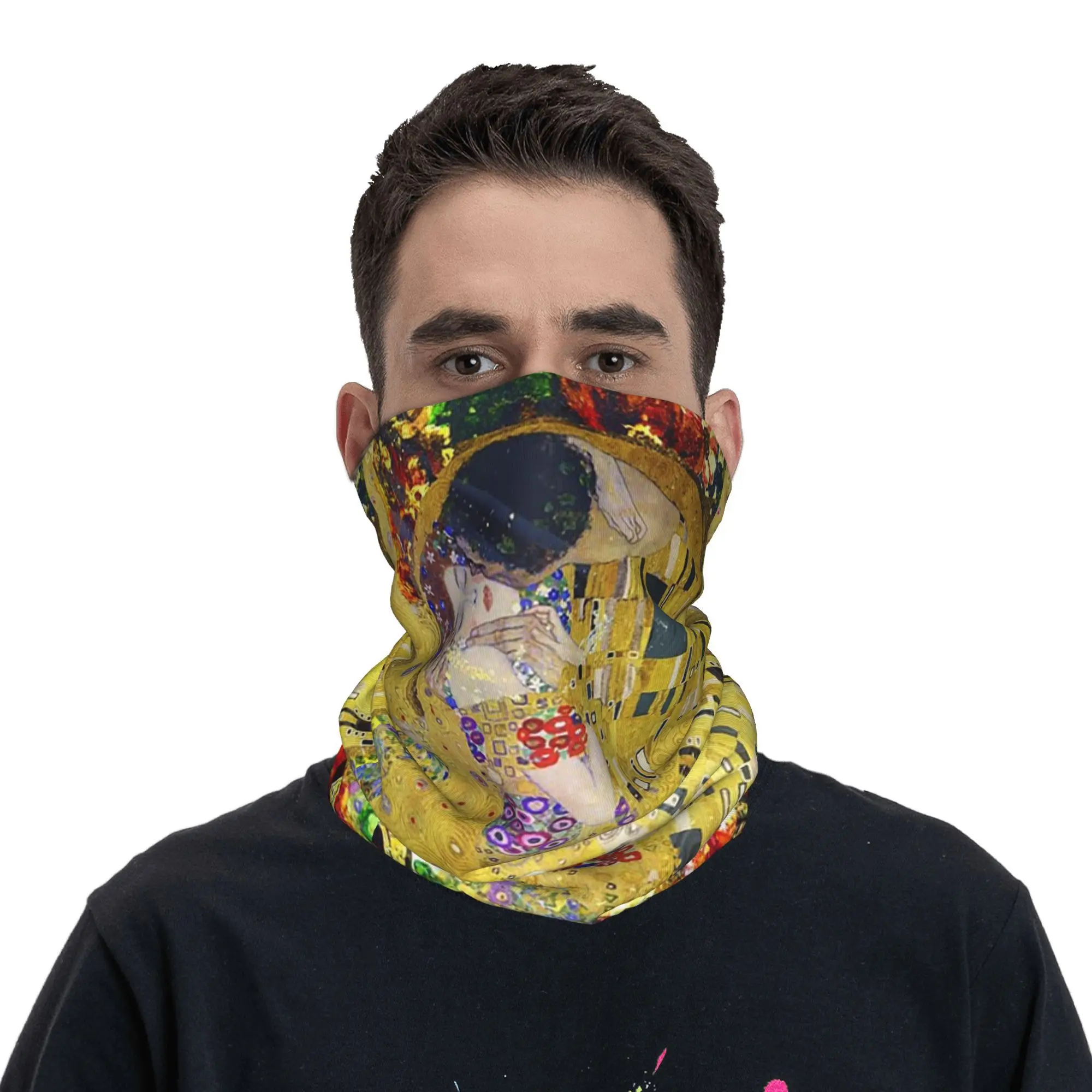 

Бандана The Kiss By Gustav Klimt, шарф с принтом, многофункциональная Балаклава для бега, унисекс, для взрослых, ветрозащитная