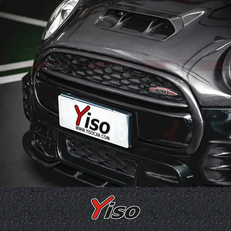 Suitable for 2015-2022 MINI F55 F56 JCW YISO Grille Modified encirclement Carbon fiber Aerodynamic kit MINI F55 JCW YISO Grille