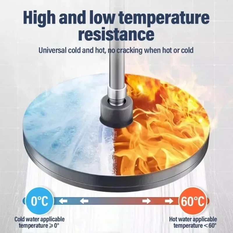 Big Panel Top Spray Rain 360° Swivel Showerhead New 6 Modes Adjustable Large Rainfall Shower Head High-Pressure Water Saving