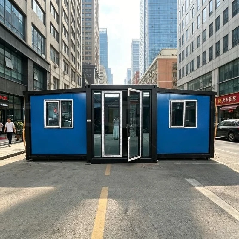 Insulated Foldable Prefab Container House Thermal Sound Insulation Structure Customized Interior Kit 2 Bedroom Layout