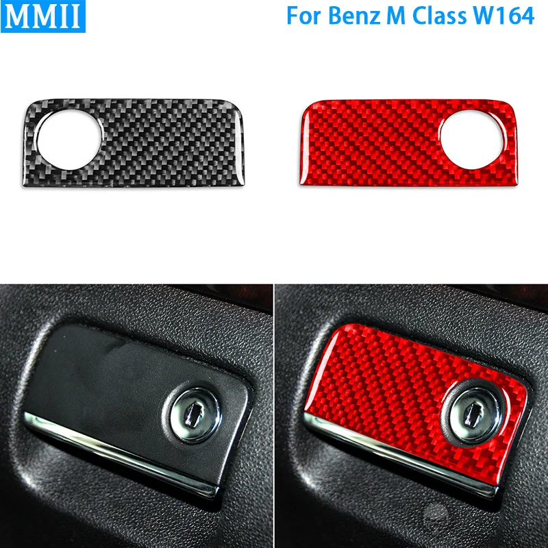 

RRX Real Carbon Fiber for Mercedes-Benz W164 2005-2011 M Class Car Glove Box Switch Trim Cover Stickers Auto Accessories