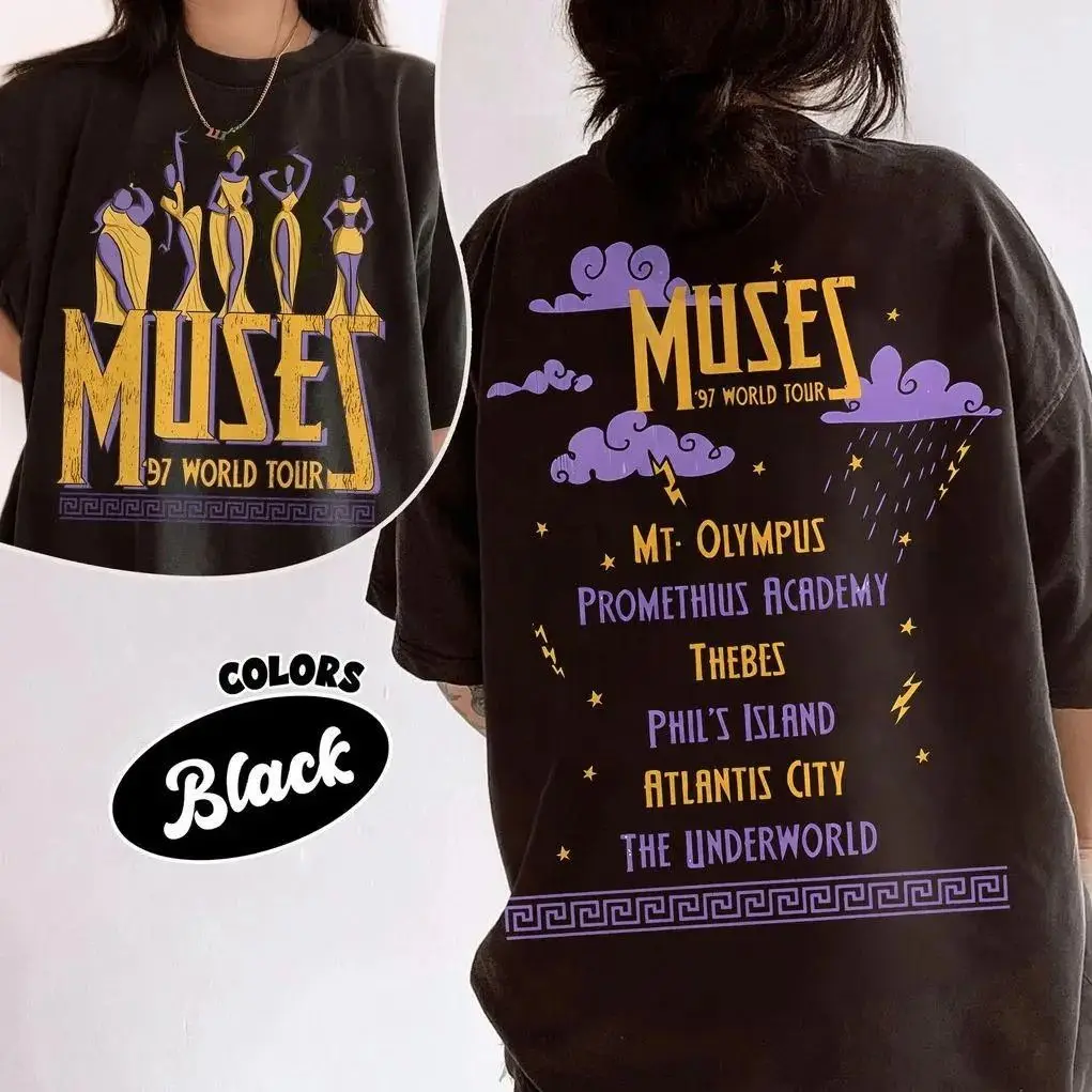 2026 Damen Retro Anime Cartoon T-Shirt Sommer Hercules The Muses 97 World Tour Komfort-Shirt Street Oversize Baumwoll-Sporttrikot – Detail 13