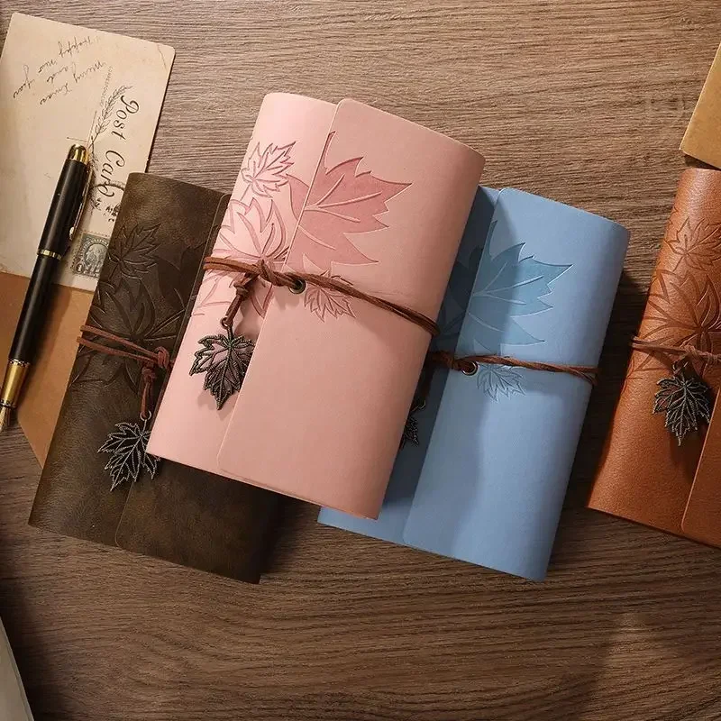 Binder Loose-leaf A5 Notebook, Student Kraft Paper, Hand Account Notebook, Simple Diy Diary, Retro Portable Travel Book.