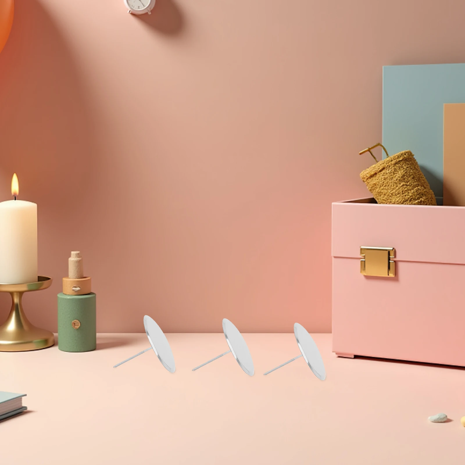 

6Pcs Stainless Steel Cake Flower Nails Reusable Decorating Tool for Frosting Flowers Pastry Nail for Roses Cake Supplies