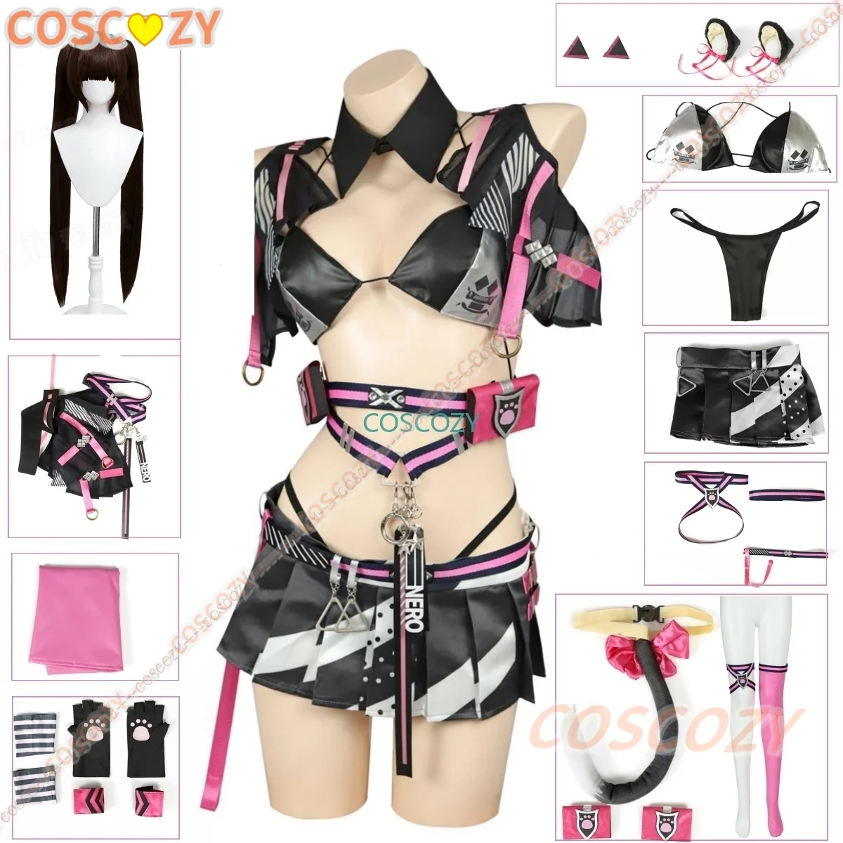 NIKKE Godin van de Overwinning Nero Cosplay Kostuum Spel Sexy Rollenspel Uniform Kerst Carnaval Party Outfit Kerst Prop