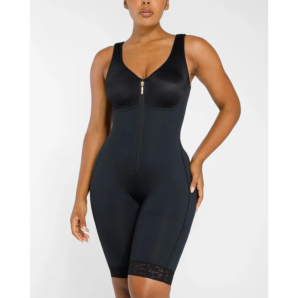 Faja Colombianas Full Body Hourglass Waist Control Shapewear Butt Lifter Zipper Flat Belly Corset Hip Enhancer body shaper