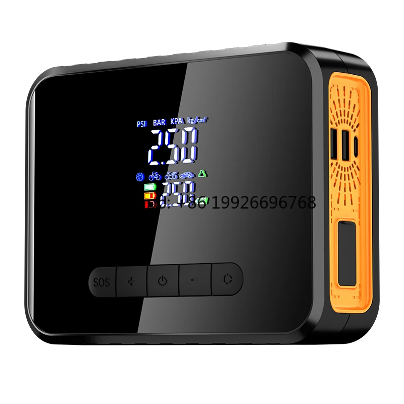 

Jump Starter with Air Compressor and Air Pump, 2500A Battery Jump Starter with 150PSI Tire Inflator, up to 7.5L Gas&5.0L Diesel