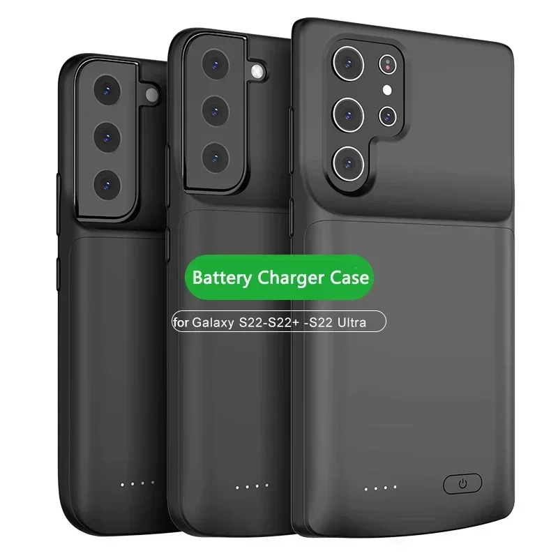 Étui de chargeur de batterie pour Samsung, Power Bank, étui de batterie pour Samsung S22 Ultra, S22 Plus, S21 Ultra, S21 Plus, S22 Ultra, S22 Plus, S21 Ultra, S21 Plus