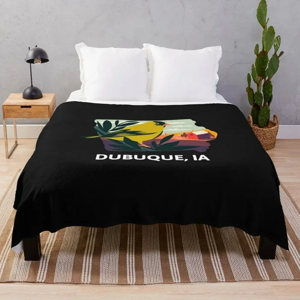 

Dubuque, IA Throw Blanket Soft Plush Blanket as Housewarming Gift